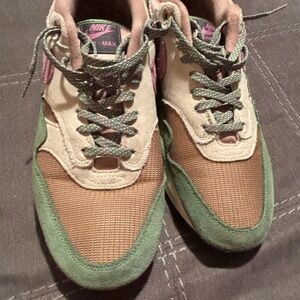 Nike Air Max in Green, Brown, and Pink